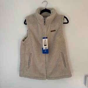 Cozy Cream Sherpa Vest Size Large